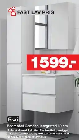 Bauhaus Badmøbel Camden Integrated 60 cm tilbud