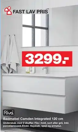Bauhaus Badmøbel Camden Integrated 120 cm tilbud