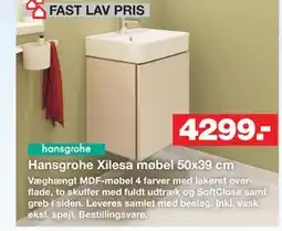 Bauhaus Hansgrohe Xilesa møbel 50x39 cm tilbud