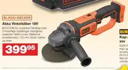 Bauhaus Akku Vinkelsliber 18V tilbud