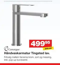 Bauhaus Håndvaskarmatur Tingsted lav tilbud