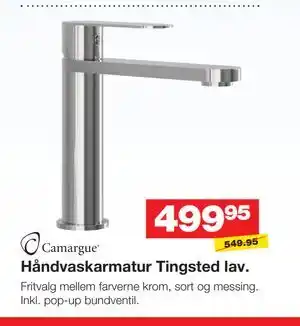 Bauhaus Håndvaskarmatur Tingsted lav tilbud