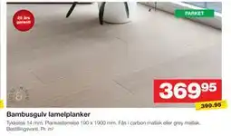 Bauhaus Bambusgulv lamelplanker tilbud