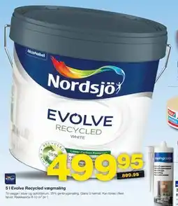 Bauhaus 5 l Evolve Recycled vægmaling tilbud