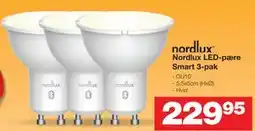 Bauhaus Nordlux LED-pære Smart 3-pak tilbud