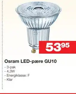 Bauhaus Osram LED-pære GU10 tilbud