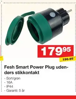 Bauhaus Fesh Smart Power Plug udendørs stikkontakt tilbud