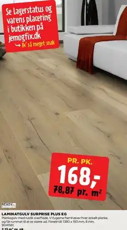 jem & fix LAMINATGULV SURPRISE PLUS EG tilbud