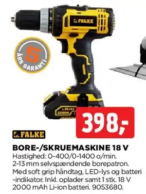 jem & fix Bore-/skruemaskine 18 V tilbud