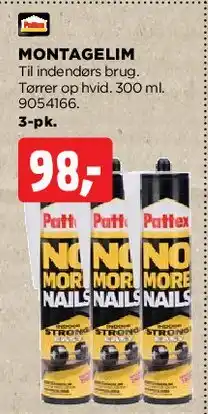 jem & fix Montagelim (No More Nails) tilbud