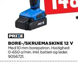 jem & fix Bore-/skruemaskine 12 V tilbud