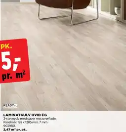 jem & fix LAMINATGULV HVID EG tilbud