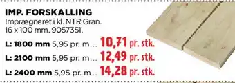 jem & fix IMP. FORSKALLING tilbud