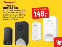 jem & fix Trådløs dørklokke tilbud
