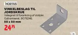 jem & fix Vinkelbeslag til jordskrue tilbud