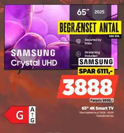 Power Samsung 65" 4K Smart TV tilbud