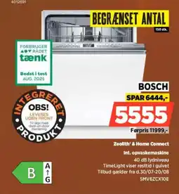 Power Bosch Zeolith & Home Connect Int. opvaskemaskine tilbud
