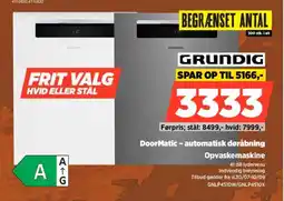 Power Grundig DoorMatic - automatisk døråbning Opvaskemaskine tilbud