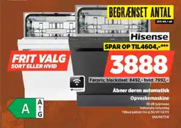Power Hisense Åbner døren automatisk Opvaskemaskine tilbud
