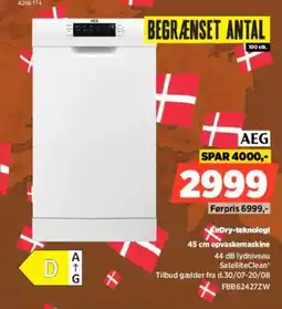 Power Aeg AirDry-teknologi 45 cm opvaskemaskine tilbud