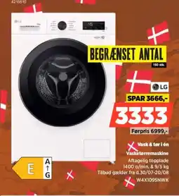 Power Lg Vask & tør i én Vasketørremaskine tilbud