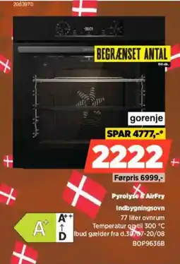 Power Gorenje Pyrolyse & AirFry Indbygningsovn tilbud