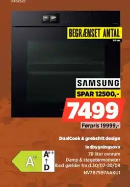 Power Samsung DualCook & grebsfrit design Indbygningsovn tilbud