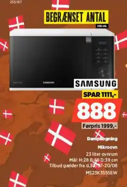 Power Samsung Dampkogning Mikroovn tilbud