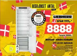 Power Liebherr BioFresh - mindre madspild 177 cm int. køleskab tilbud