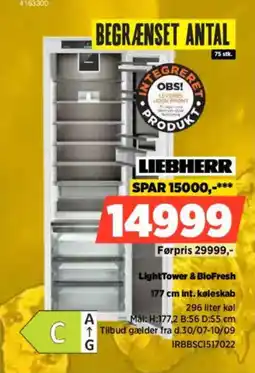Power Liebherr LightTower & BioFresh 177 cm int. k177 cm int. køleskab tilbud