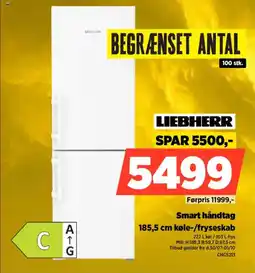 Power Liebherr Smart håndtag 185,5 cm køle-/fryseskab tilbud