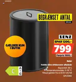Power Senz Køler Holder dine drikkevarer afkølede tilbud