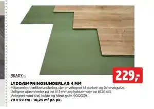 jem & fix LYDDÆMPNINGSUNDERLAG 4 MM tilbud
