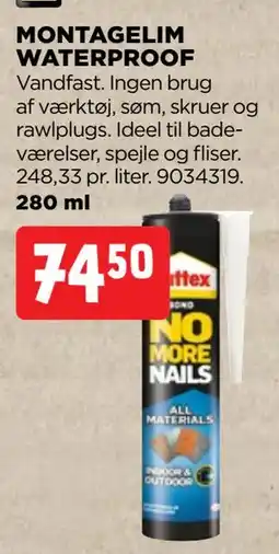 jem & fix MONTAGELIM WATERPROOF tilbud