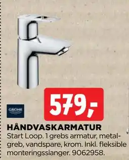 jem & fix HÅNDVASKARMATUR tilbud