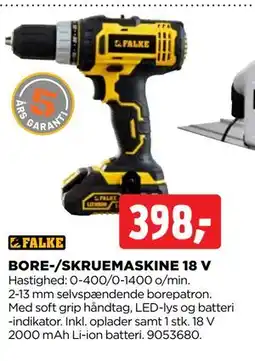 jem & fix BORE-/SKRUEMASKINE 18 V tilbud