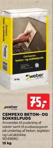 jem & fix CEMPEXO BETON- OG SOKKELPUDS tilbud