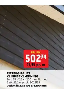 jem & fix FÆRDIGMALET KLINKBEKLÆDNING tilbud