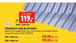 jem & fix TRAPEZ PLADE BLÅTONET tilbud