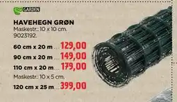 jem & fix HAVEHEGN GRØN tilbud