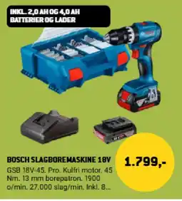 XL-BYG Bosch slagboremaskine 18v tilbud