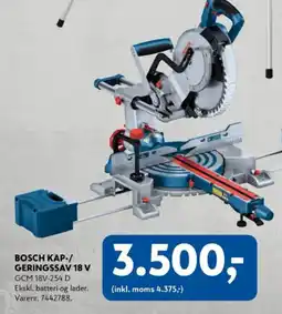 Davidsen Bosch kap-/geringssav 18 v gcm 18v-254 d tilbud