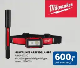 Davidsen Milwaukee arbejdslampe tilbud