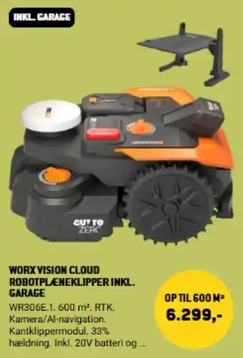 XL-BYG Worx Vision Cloud Robotplæneklipper tilbud