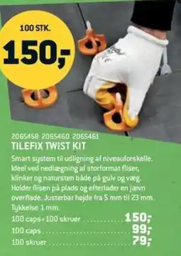 XL-BYG Tilefix twist kit tilbud