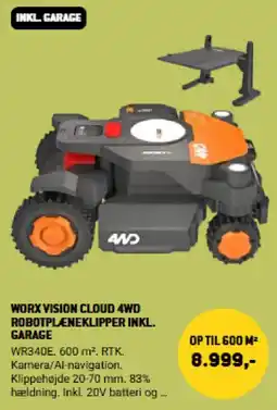 XL-BYG Worx Vision Cloud 4wd Robotplæneklipper tilbud