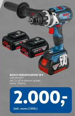 Davidsen Bosch skruemaskine 18 v tilbud