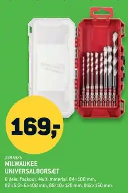 XL-BYG Milwaukee universalborsæt tilbud