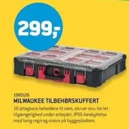 XL-BYG Milwaukee tilbehørskuffert tilbud