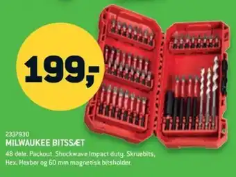 XL-BYG Milwaukee bitssæt tilbud